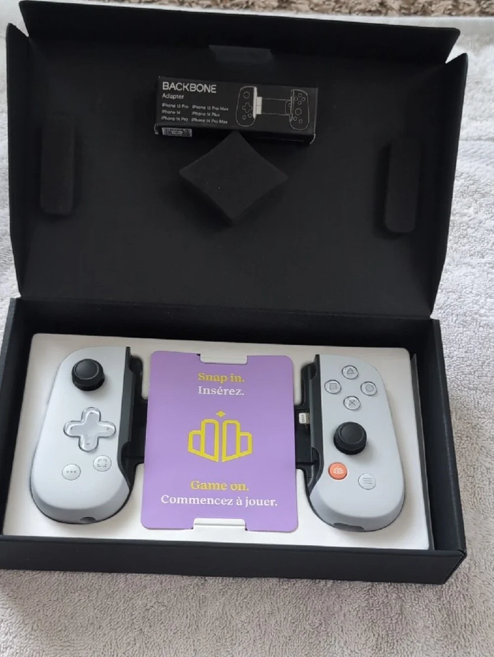 Sony PlayStation Backbone Mobile Controller - White & Blue Accents